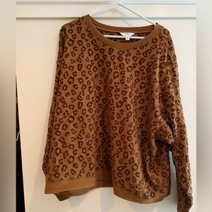 Time And True Leopard Sweatshirt XXXL